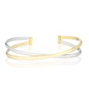 Thumbnail Image 1 of 9ct Two Tone Gold Crossover Bangle