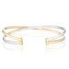 Thumbnail Image 3 of 9ct Two Tone Gold Crossover Bangle