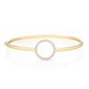 Thumbnail Image 1 of 9ct Yellow Gold Cubic Zirconia Open Circle Bangle