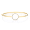 Thumbnail Image 0 of 9ct Yellow Gold Cubic Zirconia Open Circle Bangle