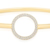 Thumbnail Image 2 of 9ct Yellow Gold Cubic Zirconia Open Circle Bangle