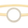 Thumbnail Image 1 of 9ct Yellow Gold Cubic Zirconia Open Circle Bangle