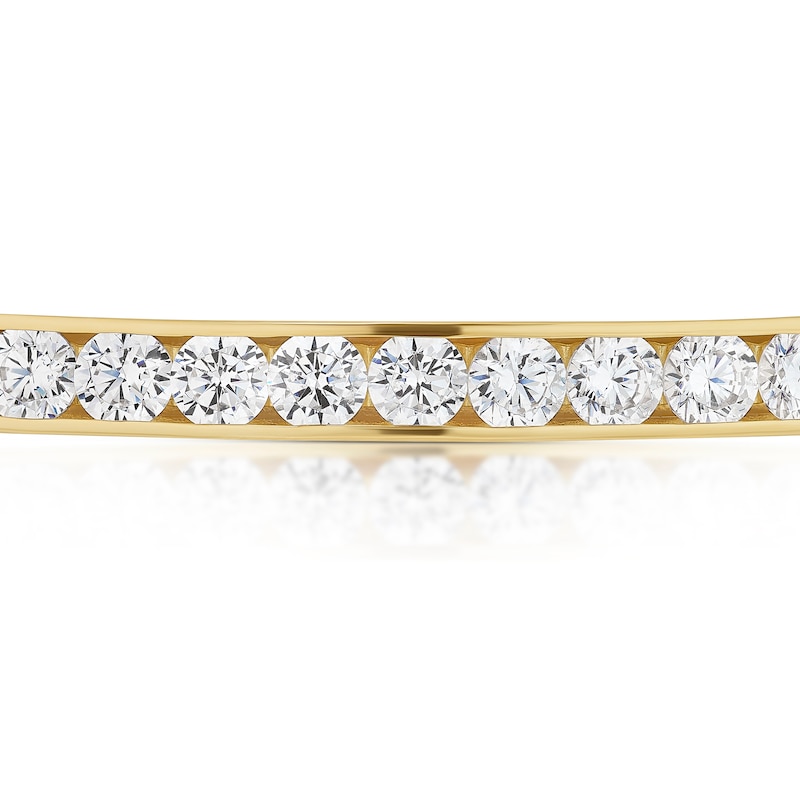 9ct Yellow Gold Cubic Zirconia Bangle