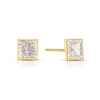 Thumbnail Image 0 of 9ct Yellow Gold Square Cubic Zirconia Stud Earrings