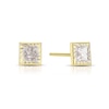 Thumbnail Image 1 of 9ct Yellow Gold Square Cubic Zirconia Stud Earrings