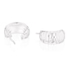 Thumbnail Image 2 of Sterling Silver Diamond Cut 14mm Graduated Hoop Earrings