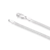 Thumbnail Image 3 of Sterling Silver Textured Flat 18" Snake Chain Necklace
