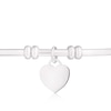Thumbnail Image 1 of Sterling Silver Heart Charm Torque Bangle