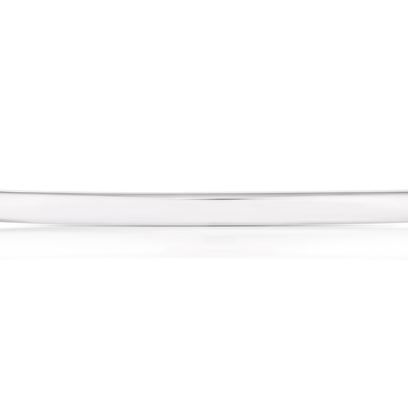 Sterling Silver Plain Torque Bangle