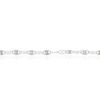 Thumbnail Image 2 of Sterling Silver Starburst Patterned Link Bracelet