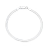 Thumbnail Image 1 of Sterling Silver Textured Flat Snake Chain Bracelet