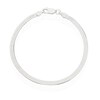 Thumbnail Image 4 of Sterling Silver Textured Flat Snake Chain Bracelet