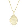 Thumbnail Image 0 of 9ct Yellow Gold Small Oval Flower Locket