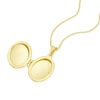 Thumbnail Image 1 of 9ct Yellow Gold Small Oval Flower Locket