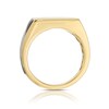 Thumbnail Image 3 of Men's Sterling Silver & 18ct Gold Plated Vermeil Black Edge Rectangle Ring