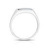 Thumbnail Image 3 of Men's Sterling Silver Diamond & Onyx Signet Ring
