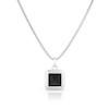 Thumbnail Image 0 of Men's Sterling Silver Square Onyx Pendant Necklace