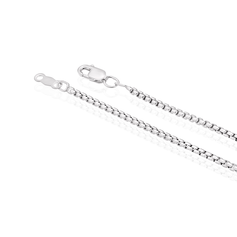 Main Image 3 of Men's Sterling Silver Square Onyx Pendant Necklace
