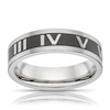 Thumbnail Image 0 of Men's Titanium Roman Numeral Detail Ring