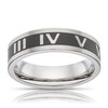 Thumbnail Image 1 of Men's Titanium Roman Numeral Detail Ring