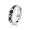 Thumbnail Image 1 of Men's Titanium Roman Numeral Detail Ring