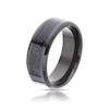 Thumbnail Image 1 of Men's Titanium Patterned Sparkle Ring