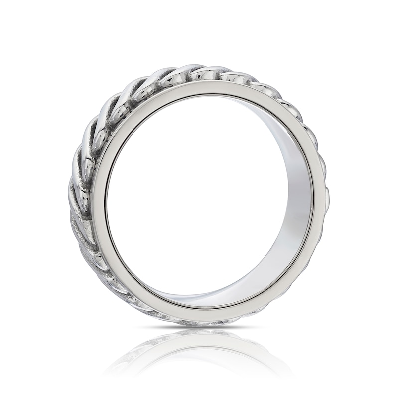 Men's Titanium & Stainless Steel Celtic Spinner Ring