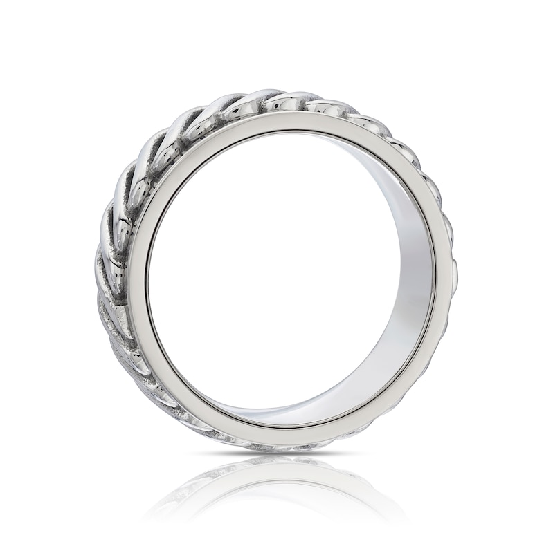 Main Image 3 of Men's Titanium & Stainless Steel Celtic Spinner Ring