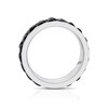 Thumbnail Image 3 of Men's Titanium & SS Curb Chain Detail Spinner Ring