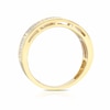 Thumbnail Image 3 of Men's Sterling Silver & 18ct Gold Plated Vermeil 0.10ct Diamond Ring