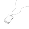 Thumbnail Image 2 of Men's Stainless Steel Black Diamond Dog Tag Pendant Necklace