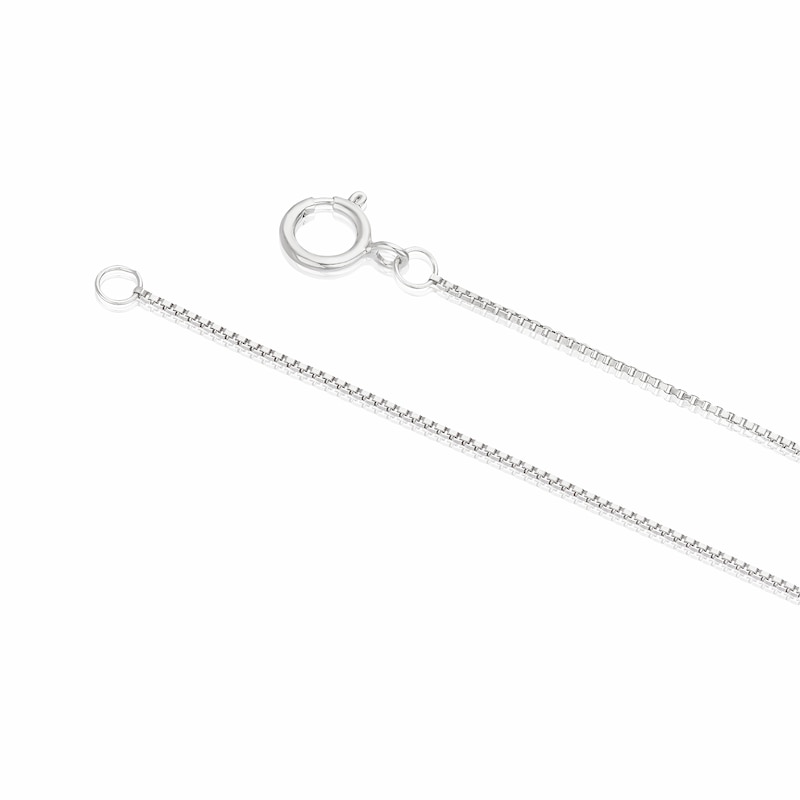 Main Image 3 of Men's Sterling Silver Textured Dog Tag Pendant Necklace