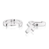 Thumbnail Image 1 of Men's Stainless Steel Single Cross Hoop Earrings