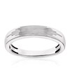 Thumbnail Image 1 of 9ct White Gold Lined Detailed Wedding Ring