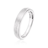 Thumbnail Image 1 of 9ct White Gold Lined Detailed Wedding Ring