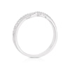 Thumbnail Image 3 of 9ct White Gold Twist 0.17ct Diamond Wishbone Wedding Ring