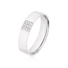Thumbnail Image 2 of 9ct White Gold Square Setting Diamond Wedding Ring