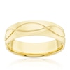 Thumbnail Image 0 of 9ct Yellow Gold Engraved Swirl Wedding Ring
