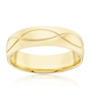 Thumbnail Image 1 of 9ct Yellow Gold Engraved Swirl Wedding Ring
