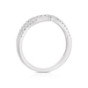 Thumbnail Image 3 of Platinum 2 Row 0.34ct Diamond Wishbone Wedding Ring