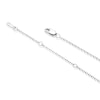 Thumbnail Image 2 of Sterling Silver Diamond Interlocking Circle Pendant Necklace