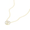 Thumbnail Image 2 of Sterling Silver & 18ct Yellow Gold Plated Vermeil 0.19ct Diamond Pendant Necklace