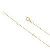 Thumbnail Image 3 of Sterling Silver & 18ct Yellow Gold Plated Vermeil 0.19ct Diamond Pendant Necklace
