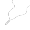 Thumbnail Image 2 of Sterling Silver 0.10ct Diamond Long Drop Pendant Necklace