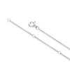 Thumbnail Image 3 of Sterling Silver 0.10ct Diamond Long Drop Pendant Necklace