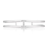 Thumbnail Image 2 of Sterling Silver 0.13ct Diamond H Cuff Bangle