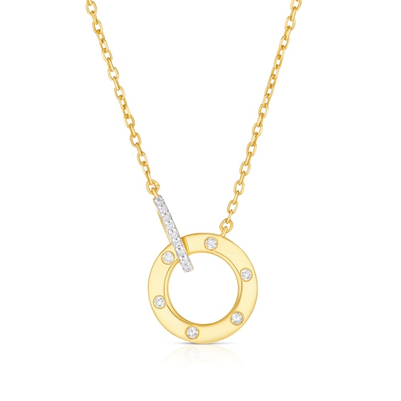 Sterling Silver and 18ct Yellow Gold Plated Vermeil Diamond 