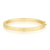 Thumbnail Image 1 of Sterling Silver & 18ct Yellow Gold Plated Vermeil Diamond Screw Hinge Bangle