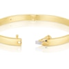 Thumbnail Image 2 of Sterling Silver & 18ct Yellow Gold Plated Vermeil Diamond Screw Hinge Bangle