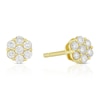 Thumbnail Image 0 of 9ct Yellow Gold 0.25ct Diamond Flower Cluster Stud Earrings